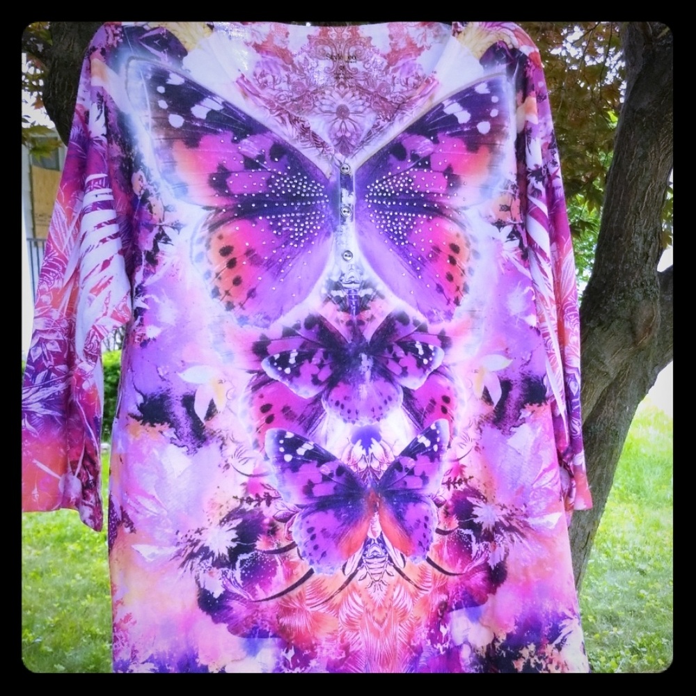 STYLE & CO🦋 Women's Butterfly Top